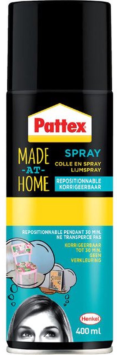 Lijm pattex hobby spray non-permanent 400ml | 1 stuk | 6 stuks