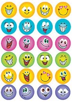 Etiket herma 6818 smiley glitter folie | Blister a 1 vel | 10 stuks