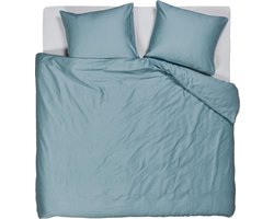 Beddinghouse Change dekbedovertrek - Effen - Lits-Jumeaux - 240x200/220 cm - Blauw Grijs