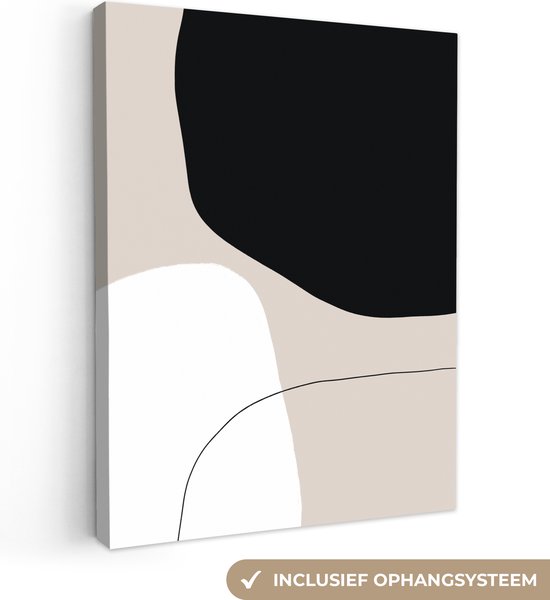 Peinture sur toile 120x160 cm - Décoration murale Formes - Abstrait - Design - Décoration murale salon - Décoration chambre - Accessoires de chambre - Peintures