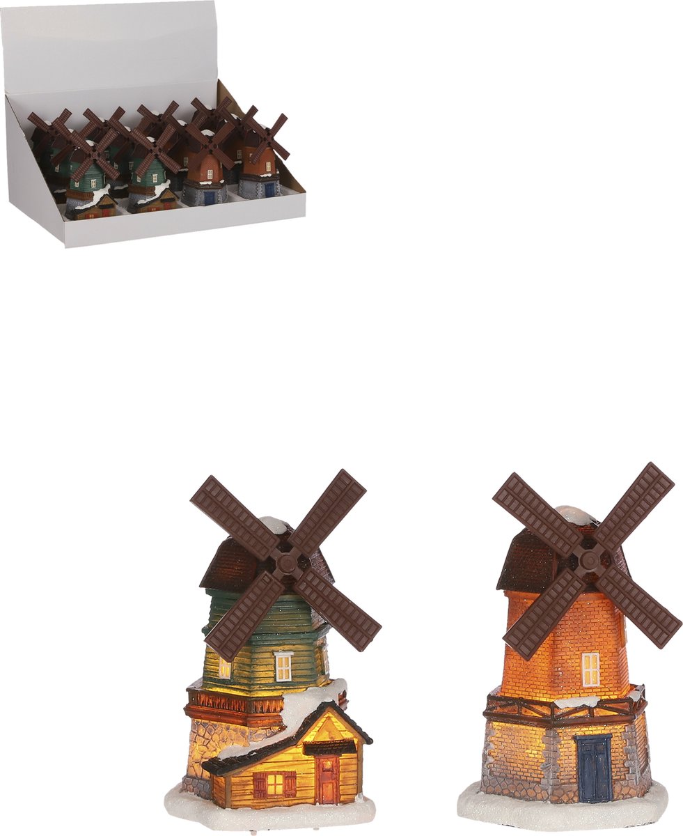 Luville Collectables Windmill 2 assorted display BO - l10xw9,5xh17,5cm