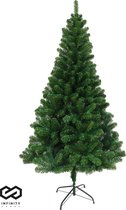 Infinity Goods Kunstkerstboom - 240 cm - Realistische Kunststof Kerstboom - Metalen Standaard - Zonder Verlichting - Groen
