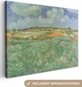 Canvas Schilderij Vlakbij Auvers - Vincent van Gogh - 80x60 cm - Wanddecoratie
