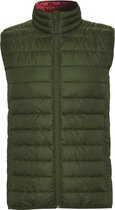 Leger Groene gewatteerde bodywarmer met polyester dons model Oslo merk Roly maat L