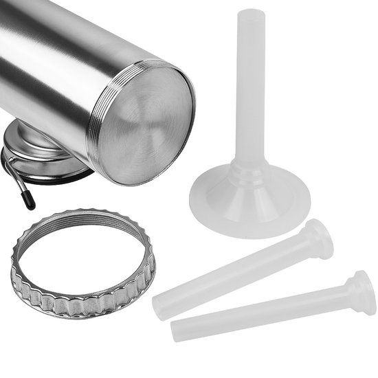 Monzana Worstenvuller - 2,5kg vulcapaciteit 58x16x11,5cm - Zilver — afbeelding 3