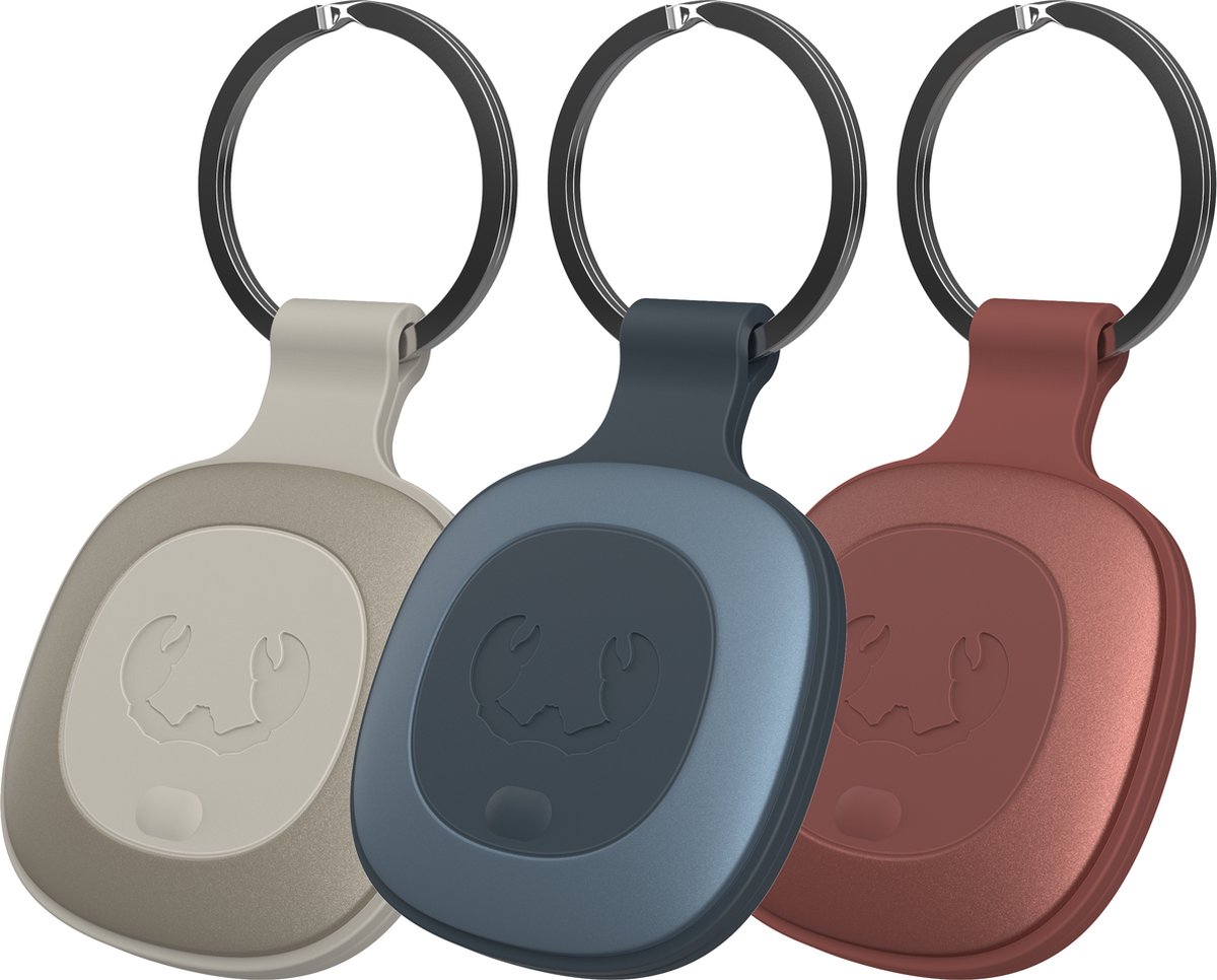 Bol.com Fresh 'n Rebel Smart Finder Tag 3 pack - Bluetooth Tracker – Werkt met Apple Find My / Zoek Mijn - Silky Sand & Dive Blu... aanbieding
