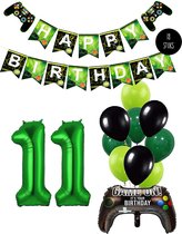 Ballon numéro 11 , Thema d'anniversaire du jeu vidéo, décorations de fête d'anniversaire pour les joueurs de Snoes