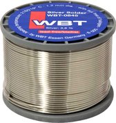 WBT 0845 | Zilver soldeer voor audiokabels | Loodvrij | Spoel 500 gram | 1,2 mm | 3,8% zilver