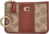 Coach Pasjeshouder / Kaarthouder Dames - Kunstleer - Canvas Signature - Cognac/rust