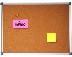 Prikbord Kurk - Aluminium lijst - 60 x 90 cm