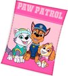 Paw Patrol fleece deken - roze - PAW Skye en Everest plaid - 100 x 140 cm.
