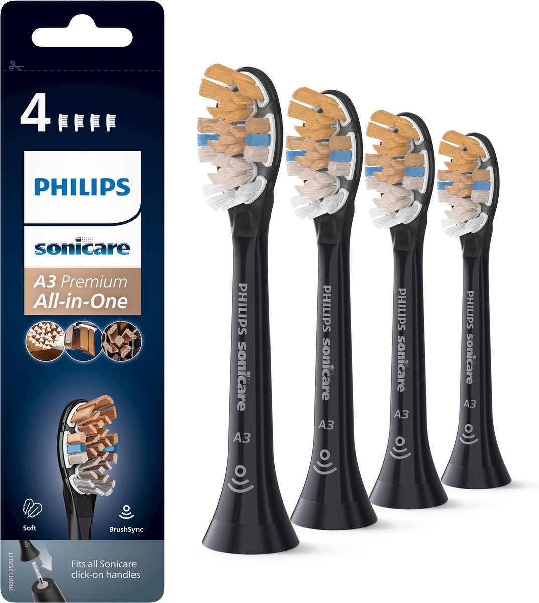 Philips A3 Premium All-in-One HX9094/11 - Têtes de brosse - 4