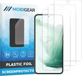 Mobigear Screenprotector geschikt voor Samsung Galaxy S22 | Mobigear Screenprotector Folie - Case Friendly (3-Pack)