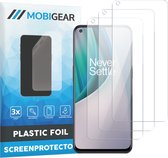 Mobigear Screenprotector geschikt voor OnePlus Nord N10 5G | Mobigear Screenprotector Folie - Case Friendly (3-Pack)