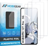 Mobigear Screenprotector geschikt voor Xiaomi 12T Pro | Mobigear Screenprotector Folie - Case Friendly (3-Pack)