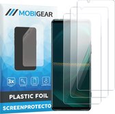Mobigear Screenprotector geschikt voor Sony Xperia 5 III | Mobigear Screenprotector Folie - Case Friendly (3-Pack)