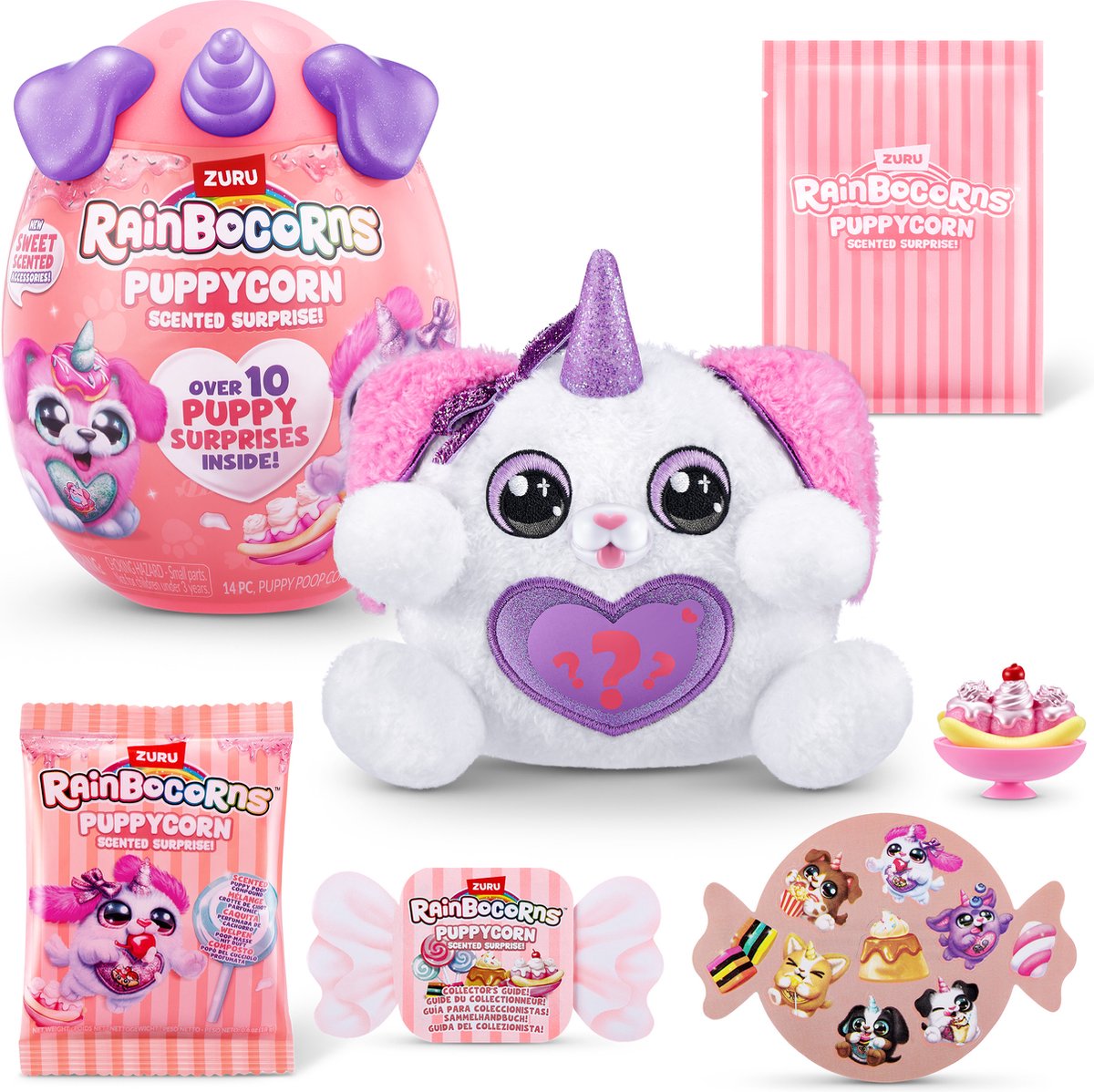 ZURU - Rainbocorns - Puppycorn Scent Surprise - 19cm - Maccy Mac