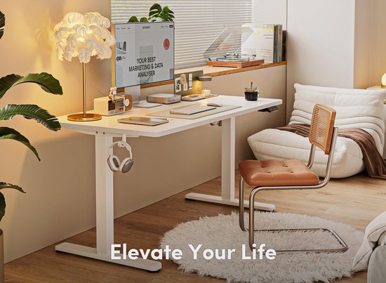 elektrisch in hoogte verstelbaar bureau, sta-bureau van 100 x ...