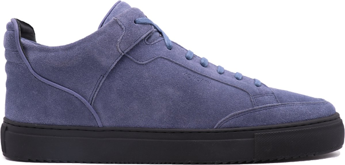 Mid Top - Lichtblauw Suede maat 45 | Mondain | Heren sneaker | Handgemaakt