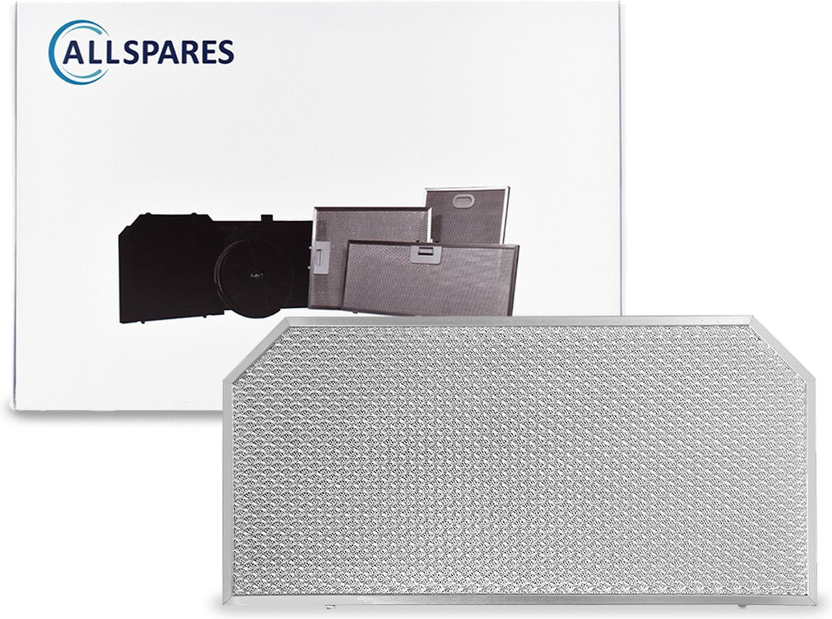 AllSpares Metaalfilter voor afzuigkappen geschikt voor Bosch Siemens Neff 00285348/285348 (249x510x9mm)
