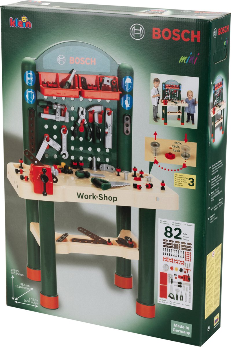 Klein Toys - Bosch mini speelgoed gereedschapsset - 82 accessoires - — afbeelding 6
