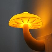 Champignon brillant | Veilleuse gros champignon jaune pour Enfants et bébés | Siècle des Lumières durable