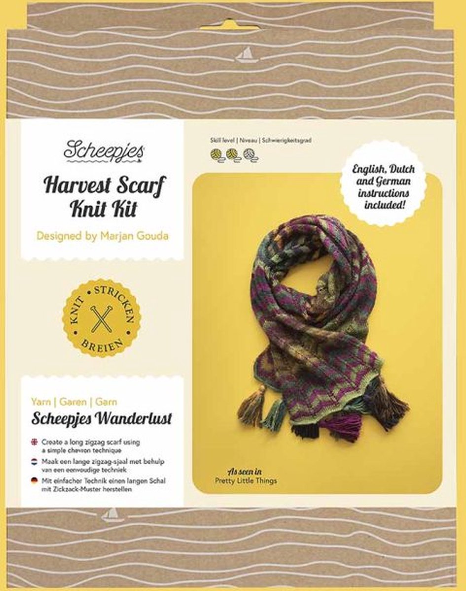Scheepjes Harvest Scarf Knit Kit