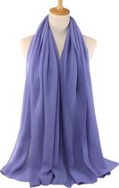 Ribbel / Crinkle Sjaal - Lavendel Paars | Sjaal/Hijab/Hoofddoek | Polyester | 180 x 90 cm | Fashion Favorite