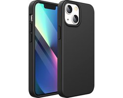 Podec Telefoonhoesje Geschikt voor iPhone 13 mini - Hoesje En Screenprotector - Beschermglas - Zwart