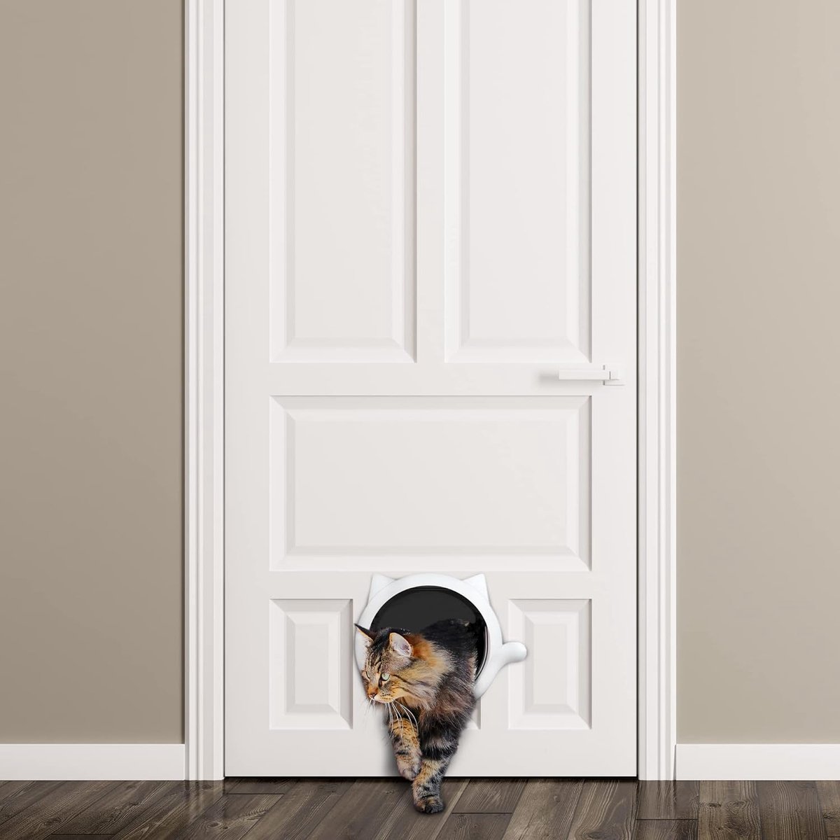 Stijlvolle buitendeur zonder klep voor huisdieren katten Stijlvolle buitendeur zonder klep voor huisdieren katten