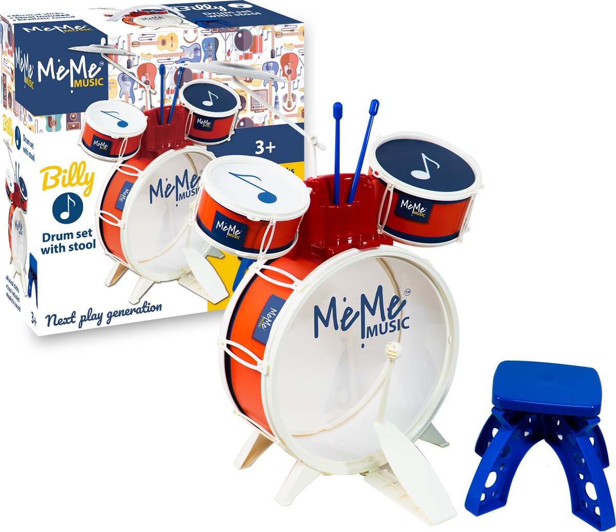 MeMe MeMe Drumset met Kruk Billy