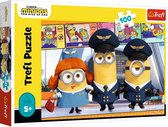 Trefl - Puzzles - "100" - Minions at the airport / Universal Minions the rise of Gru