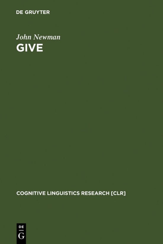 Cognitive Linguistics Research [CLR]7- Give - cover