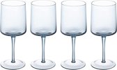 Hoog Witte Wijnglazen | Kristalglas | Perfect voor Thuis, Restaurants en Feesten | Vaatwasser Veilig,4pcs