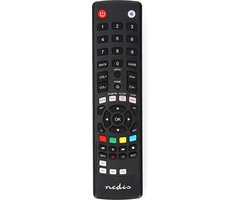 Nedis Universele Afstandsbediening - Voorgeprogrammeerd - 1 Apparaat - Amazon Prime / Disney + Button / Google Play Knop / Netflix Knop / Youtube Knop - Infrarood - Zwart