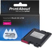 PrintAbout huismerk Inktcartridge GC-21M (405534) Magenta geschikt voor Ricoh