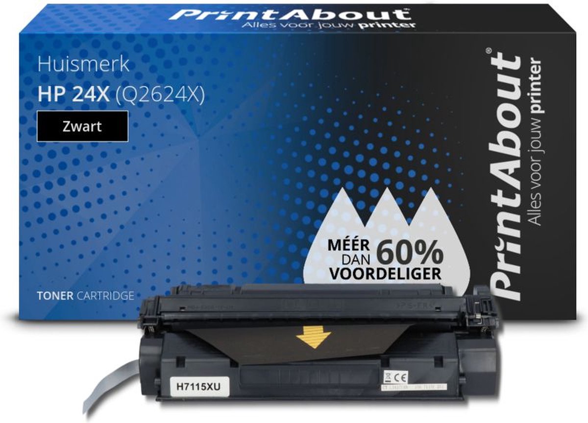 PrintAbout - Alternatief voor de HP Q2624A (nr 24A) / zwart
