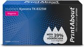 PrintAbout huismerk Toner TK-8325M Magenta geschikt voor Kyocera