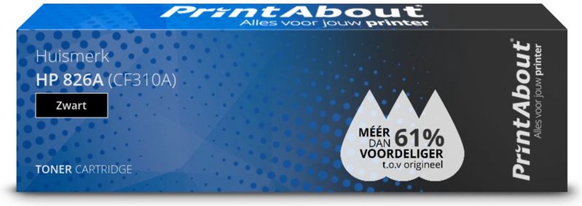 PrintAbout - Alternatief voor de HP CF310A (nr 826A) / zwart