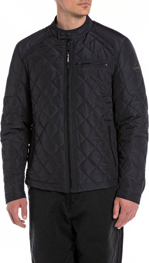 Replay heren jas winterjas met capuchon, Deep Navy 715, L