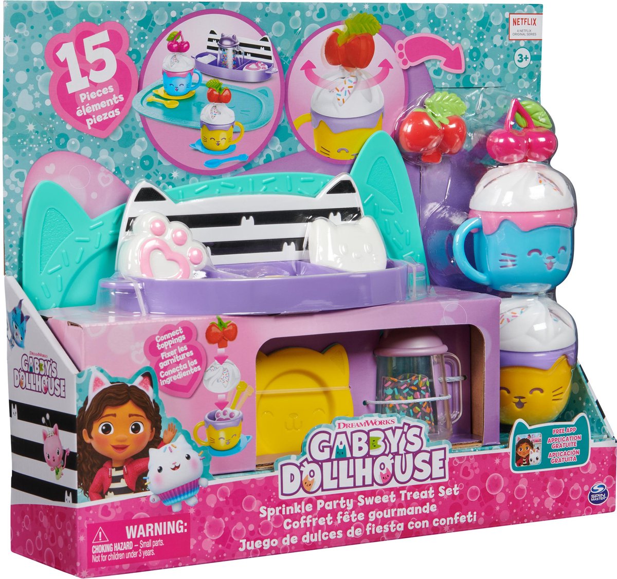 Gabby’s Poppenhuis - Spikkelfeest-serviceset met accessories — afbeelding 21
