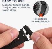 kwmobile 10x Horloge band lusje geschikt voor 18mm Smartwatch Strap (Universal) lus bandje voor Fitness tracker en smartwatch van silicone - meerkleurig