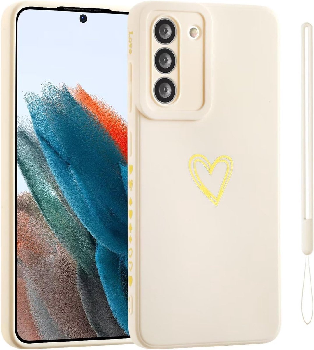 Geschikt voor Samsung Galaxy S23 FE 5G Ultradunne schokbestending hoesje - Wit
