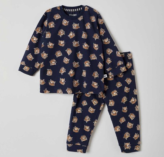 Intrekking Gevoelig voor Herhaal Woody pyjama jongens - koe - print - 212-3-PZL-Z/917 - maat 86 | bol.com