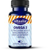 Vitaalia® Omega 3 – 1.000 mg zuivere visolieconcentraat – maagvriendelijke “TG” Premium kwaliteit (Triglyceride) – natuurlijke samenstelling