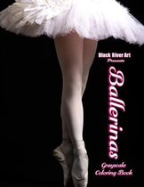 Ballerinas Grayscale Coloring Book