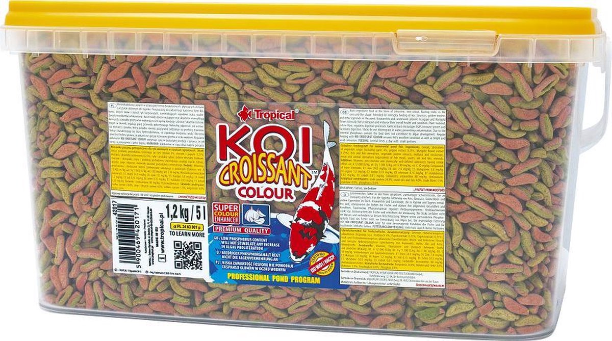 Tropical Koi Croissant Colour (5 Liter) - Koi Snack