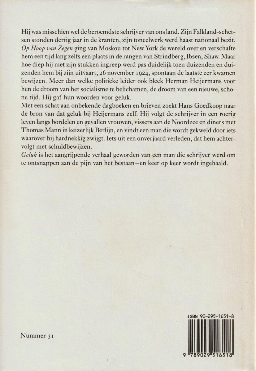Boek met tekst en ISBN-nummer 90-295-1651-8 op de achterkant.