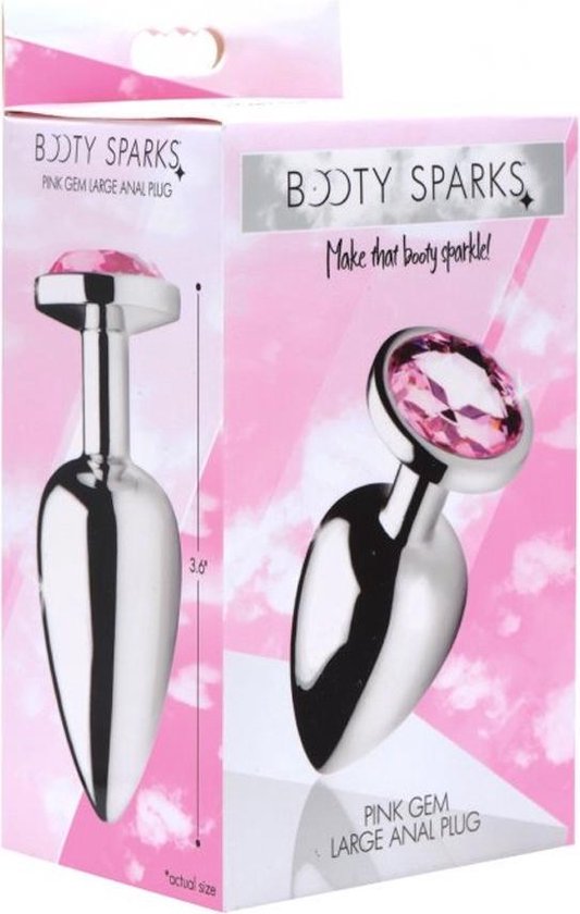 XR Brands Pink Gem Butt Plug Groot Pink Bol Com