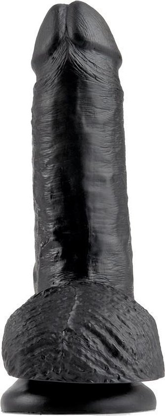 Pipedream King Cock realistische dildo 7 Inch Cock - With Balls zwart - 7,64 inch
